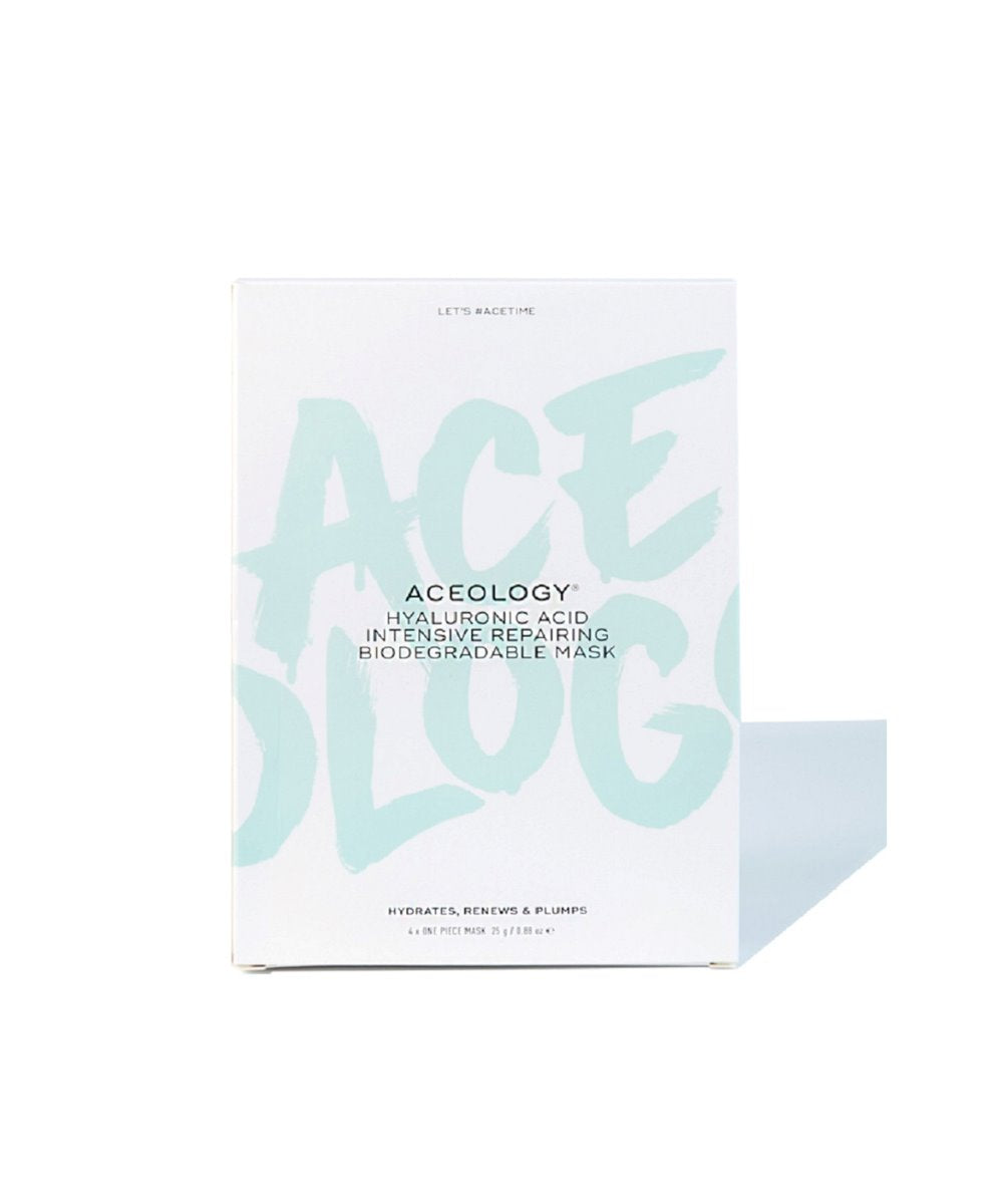 Aceology Hyaluronic Acid Intensive Repairing Biodegradable Mask (4 pack)