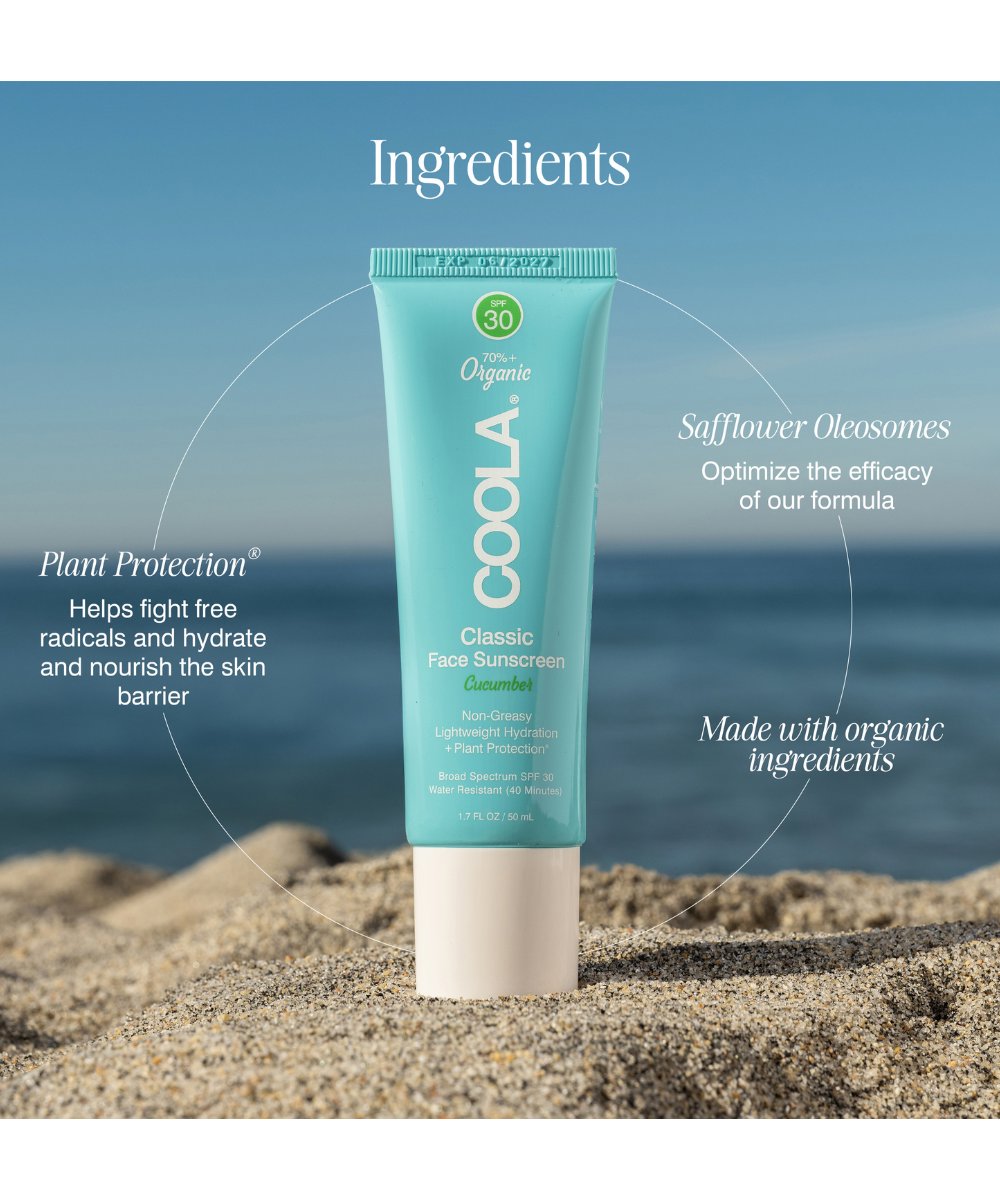 COOLA Classic Face SPF 30 Lotion - Cucumber