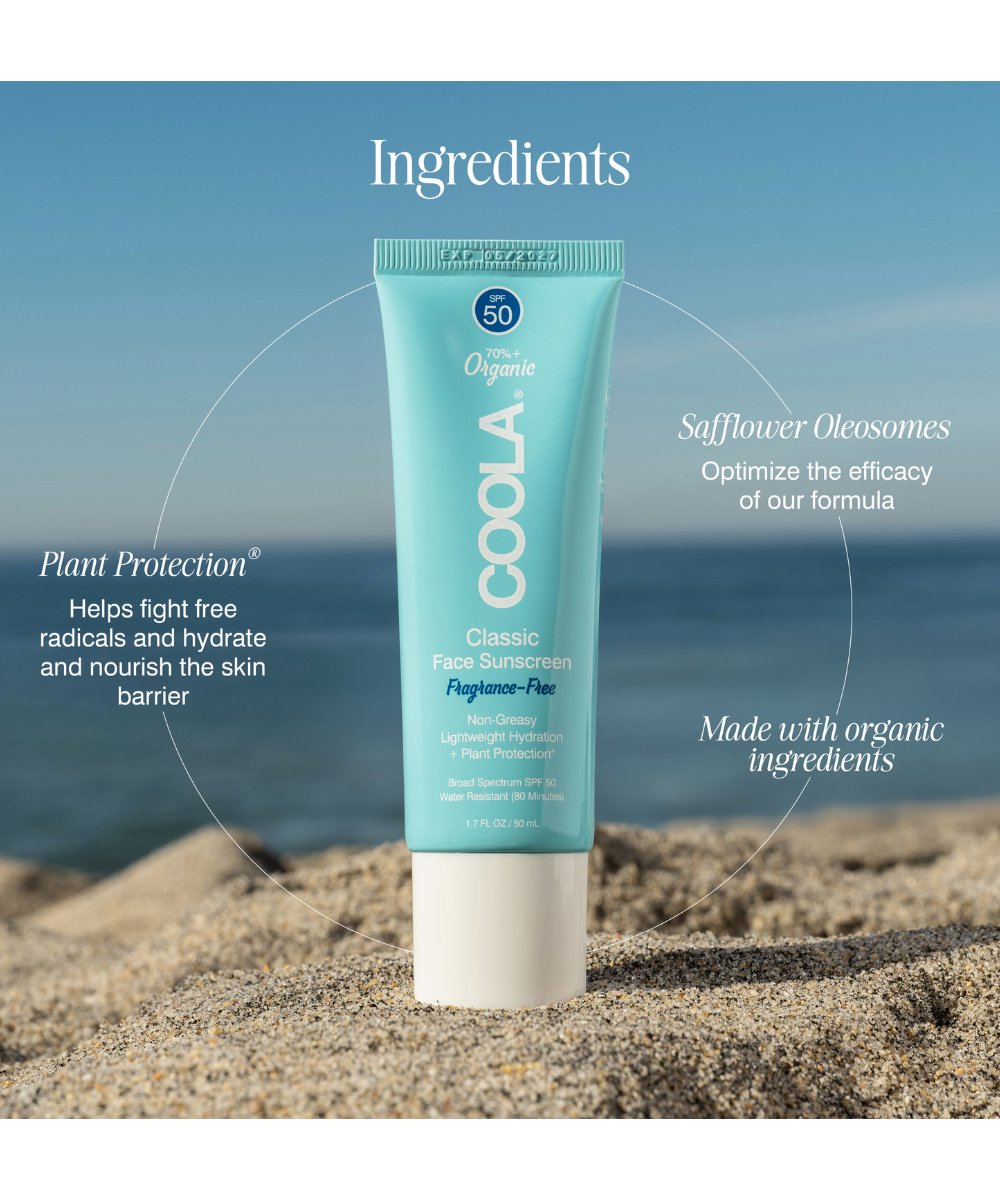 COOLA Classic Face SPF 50 Lotion - Fragrance Free
