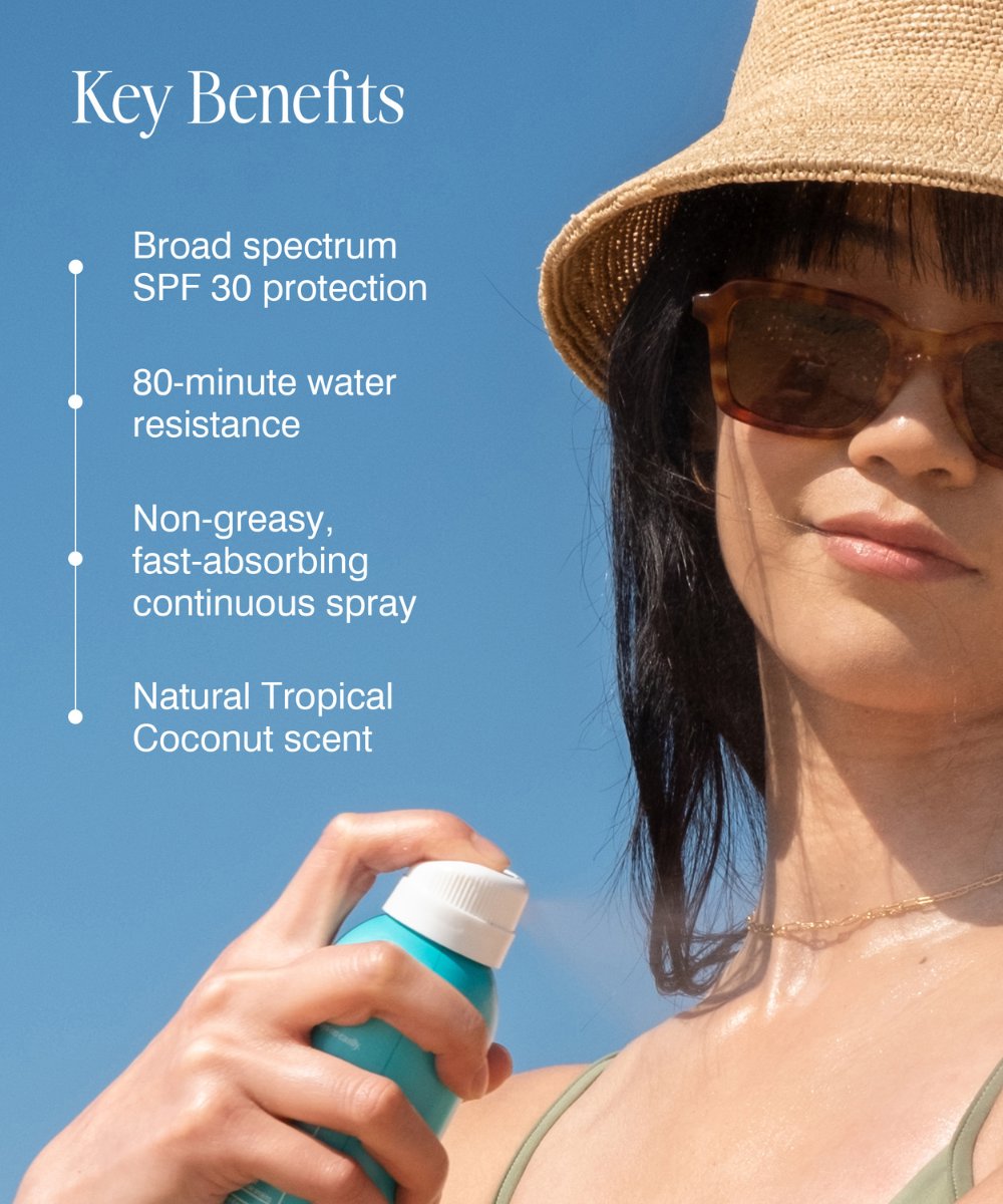 COOLA Sport Continuous Spray SPF30 Tropical Coconut