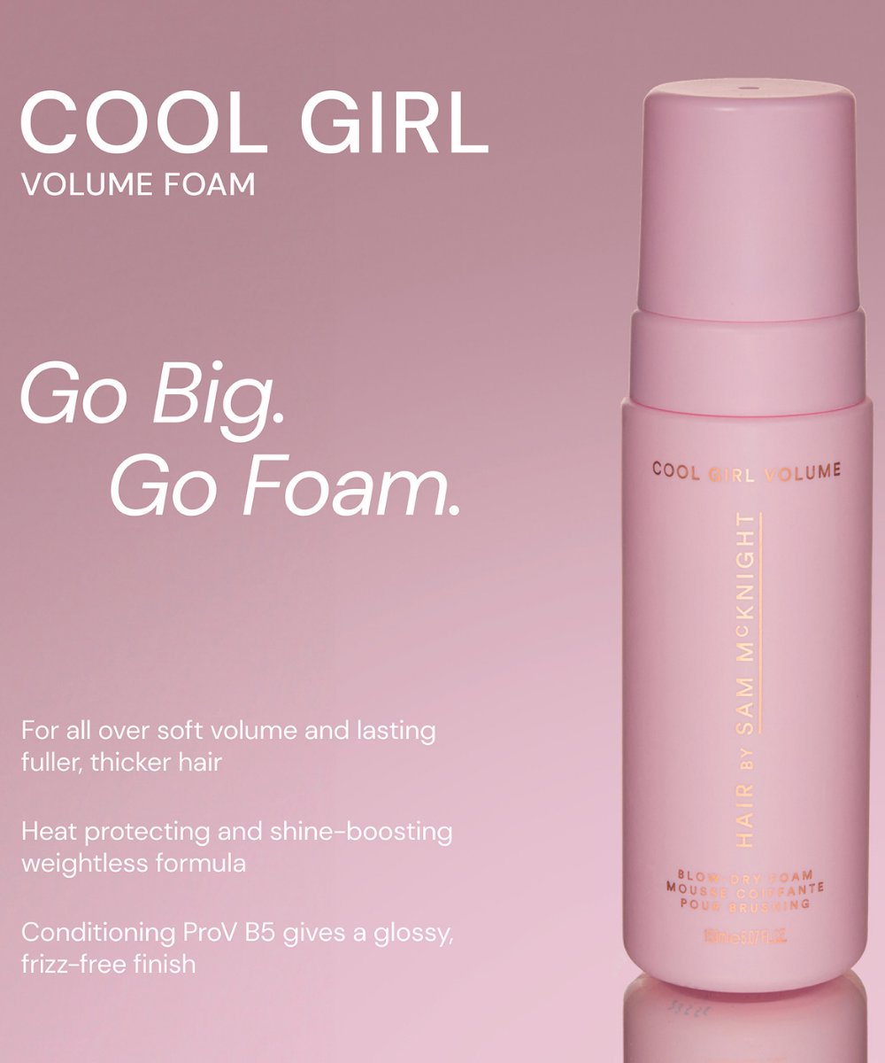 Hair by Sam McKnight Cool Girl Volume Blow Dry Foam