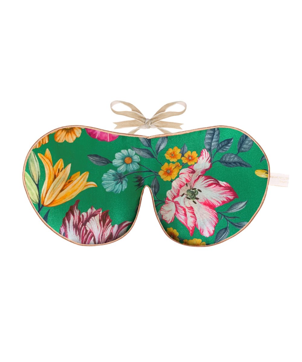 Holistic Silk Anti-Ageing Silk Eye Mask - Stately Bouquet Liberty Print
