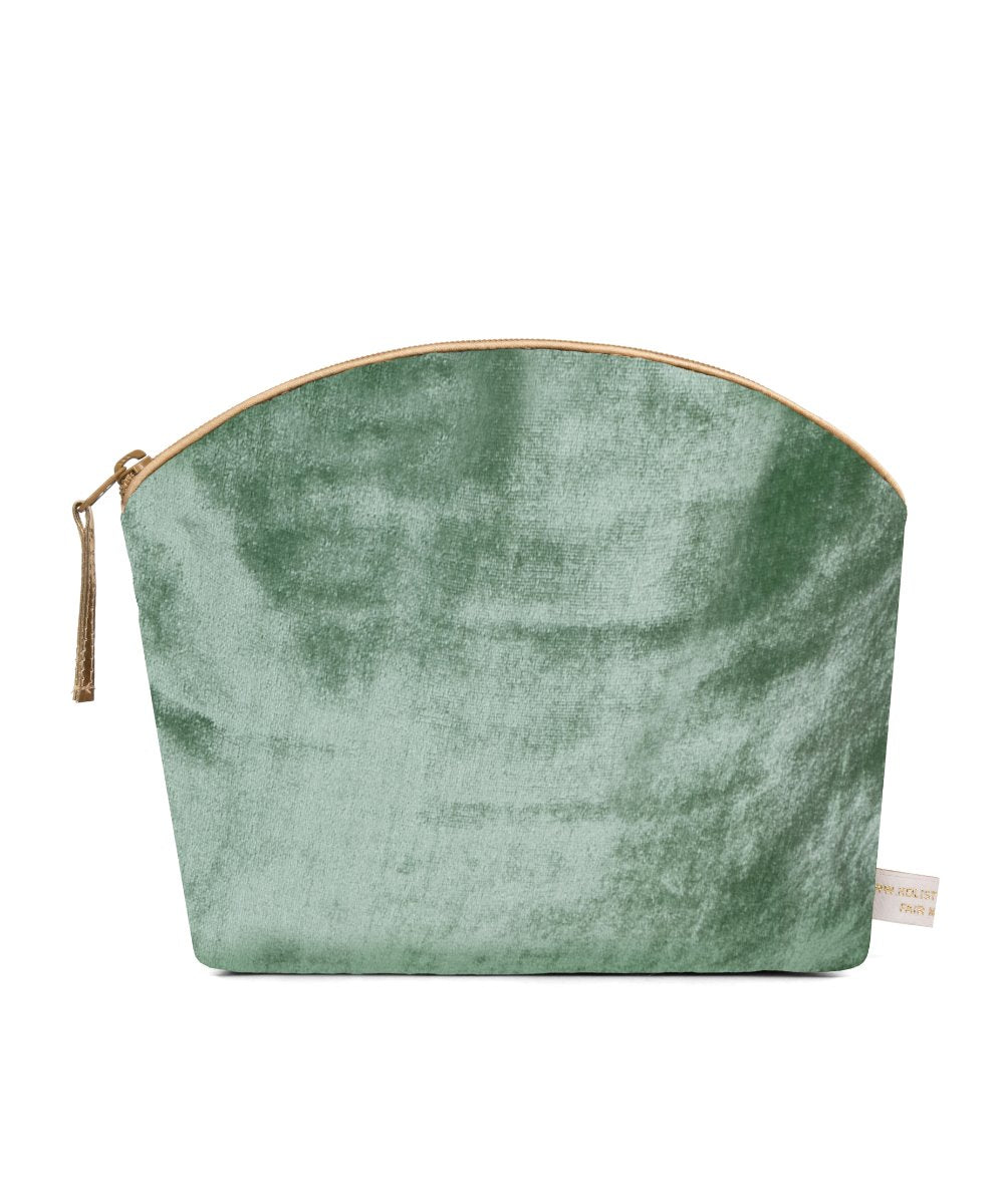 Holistic Silk Lavender Make Up Bag - Jade Silk Velvet