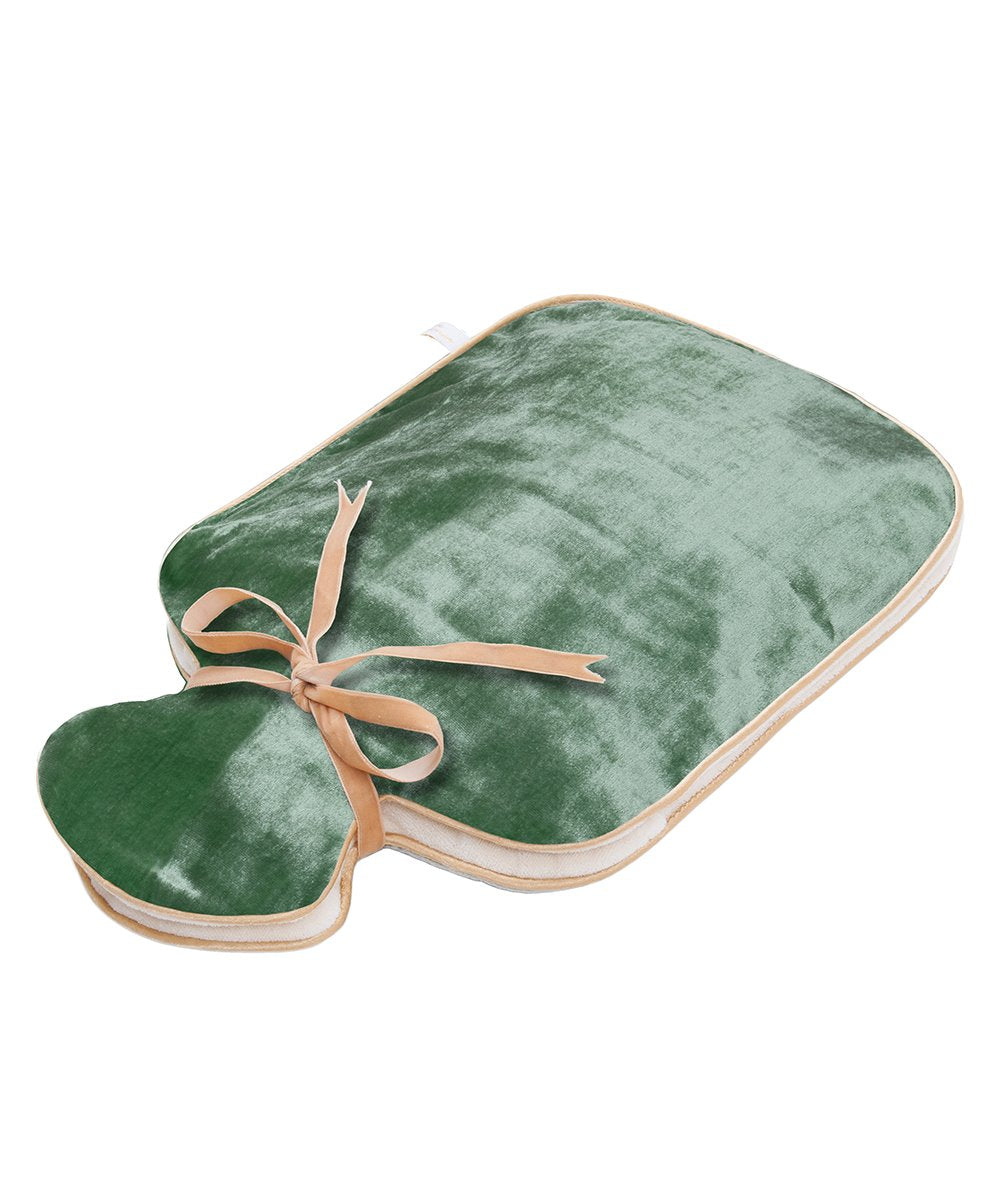 Holistic Silk Silk Velvet Hot Water Bottle - Jade