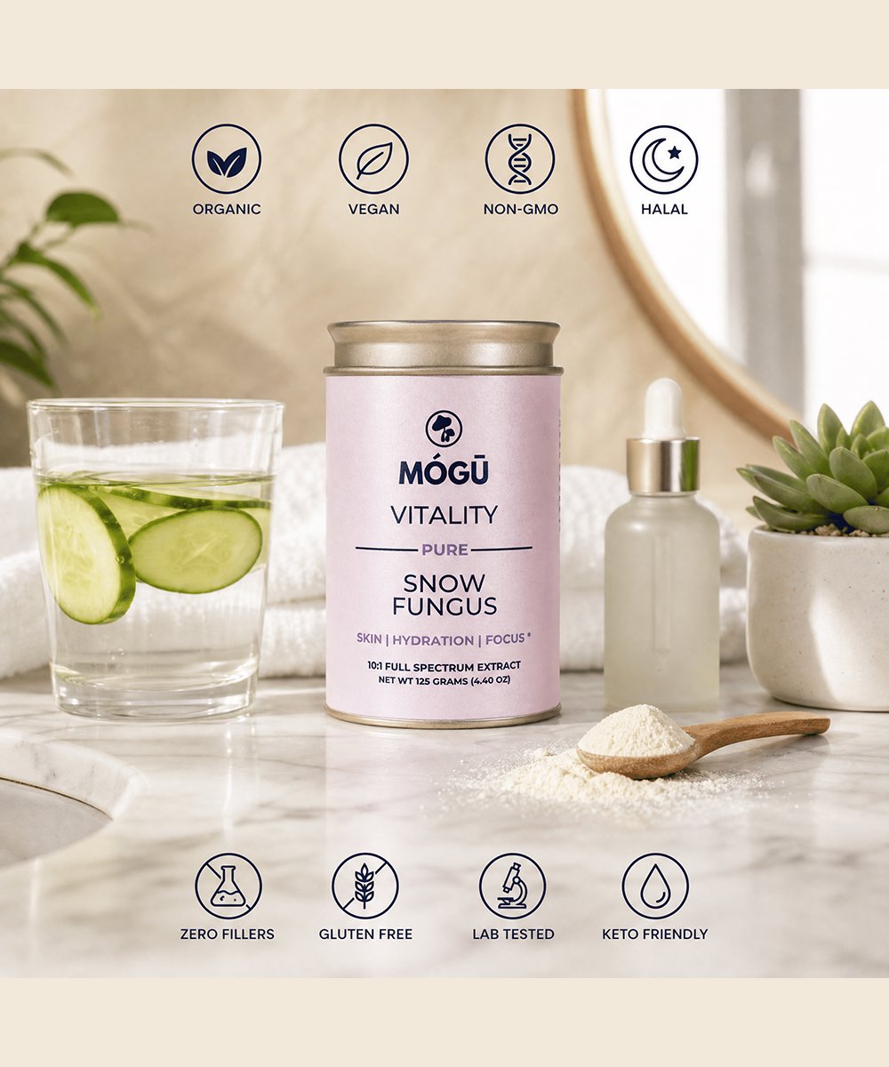 Mogu Mushrooms Vitality Organic Snow Fungus Mushroom