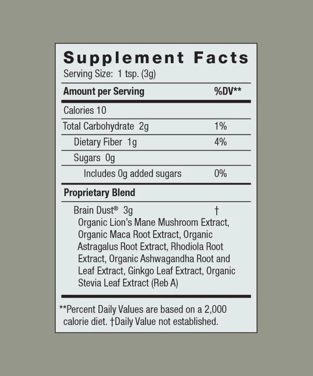 Moon Juice BRAIN DUST Adaptogens for Mental Stamina