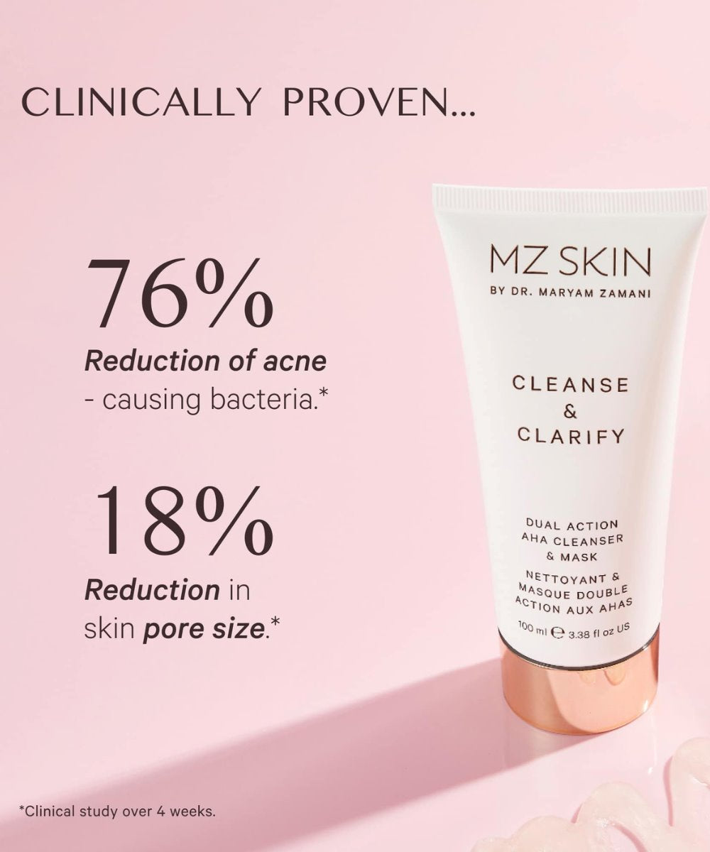 MZ Skin Cleanse & Clarify Dual Action AHA Cleanser & Mask