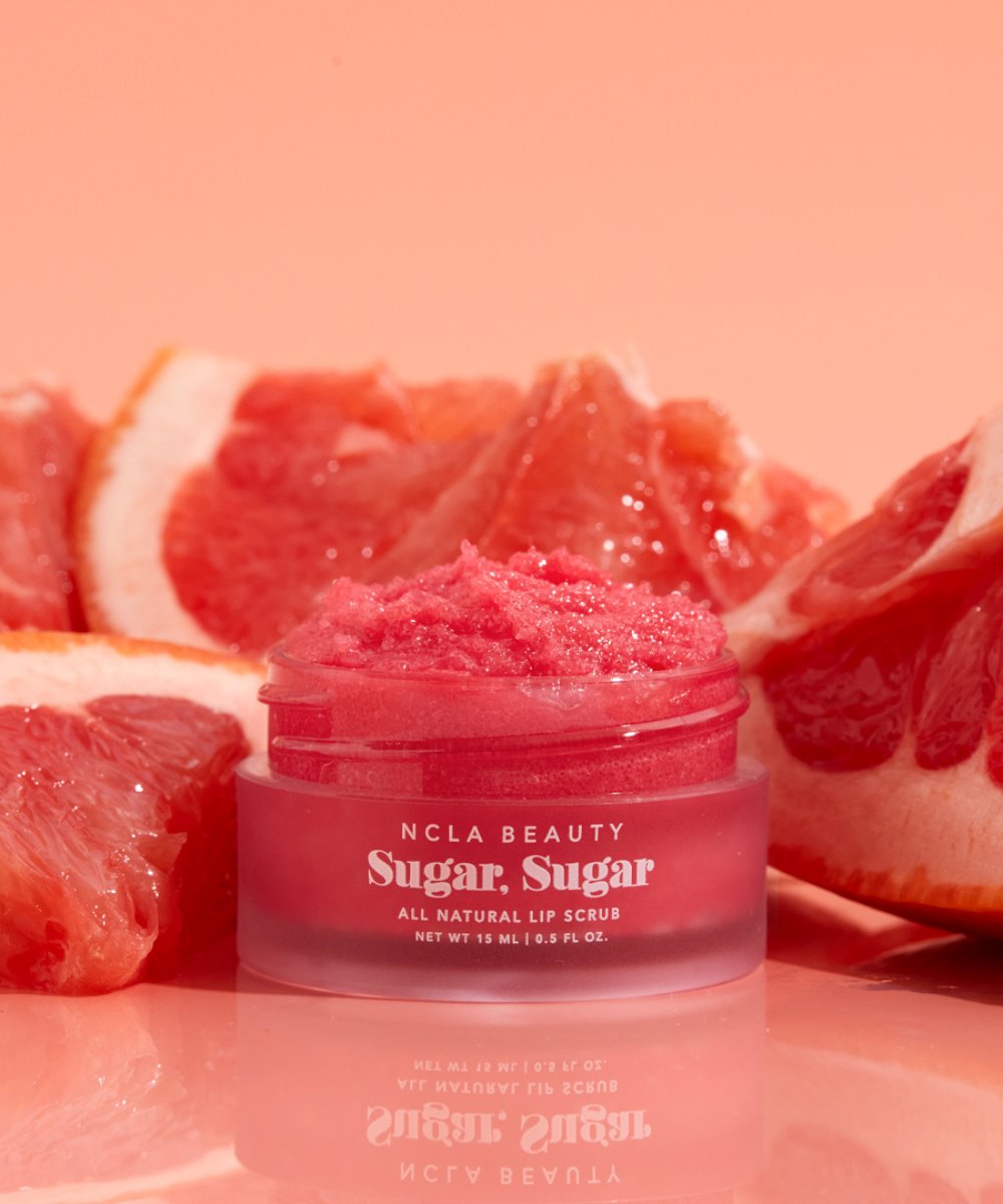 NCLA Beauty Sugar Sugar Pink Grapefruit Lip Scrub