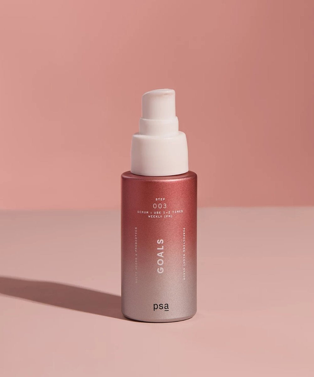 PSA Skincare GOALS Multi Acids & Probiotics Perfecting Night Serum