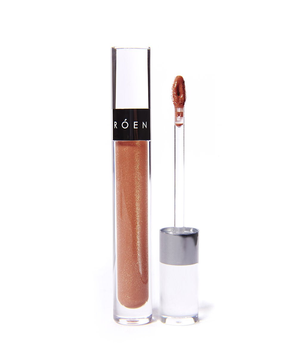 RÓEN Beauty KissMy Liquid Lip Balm Shimmer Bowie - Nude Rose