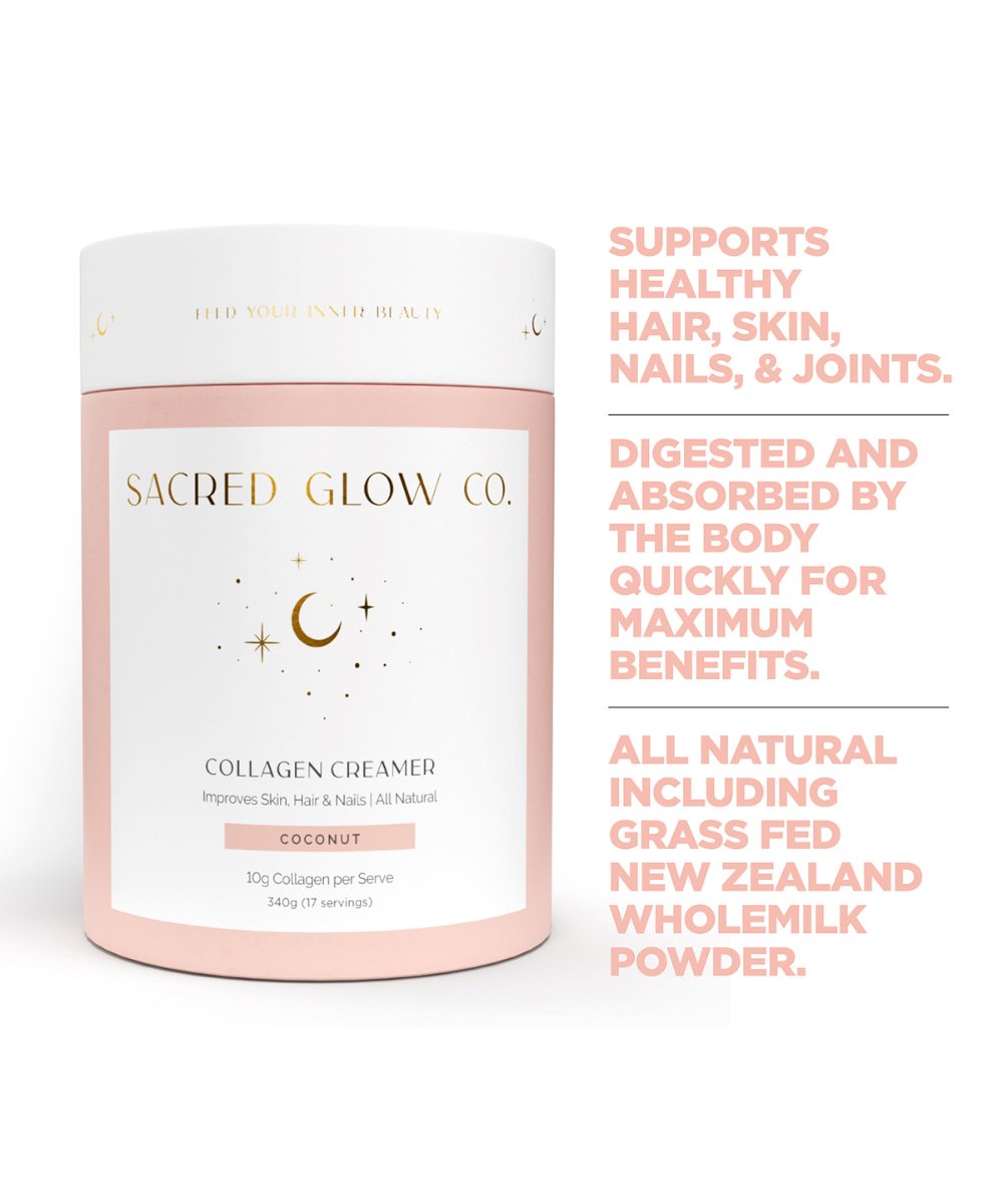 Sacred Glow Co. Collagen Creamer - Natural Coconut Flavour