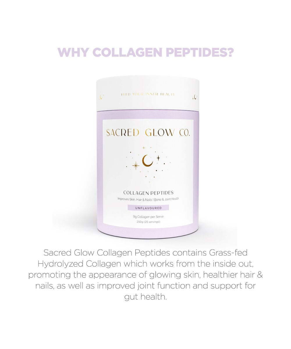 Sacred Glow Co. Collagen Peptides - Unflavoured Hydrolysed Bovine Collagen