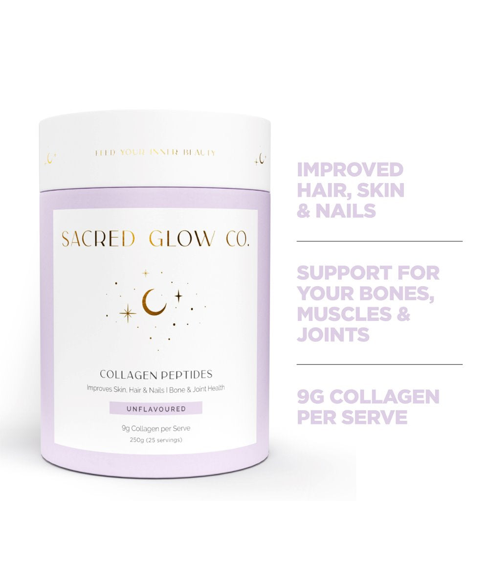 Sacred Glow Co. Collagen Peptides - Unflavoured Hydrolysed Bovine Collagen