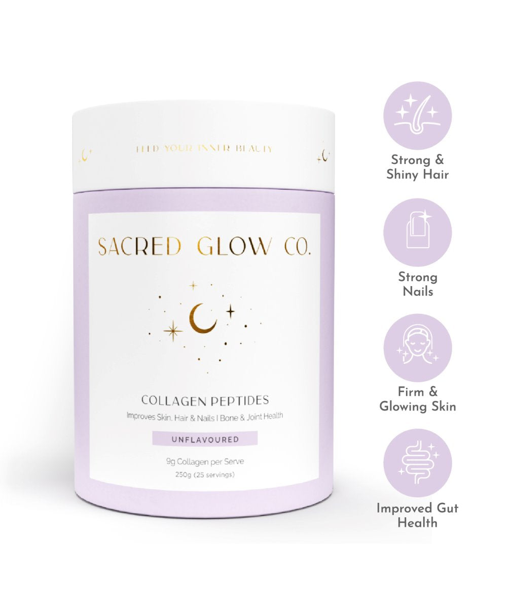 Sacred Glow Co. Collagen Peptides - Unflavoured Hydrolysed Bovine Collagen