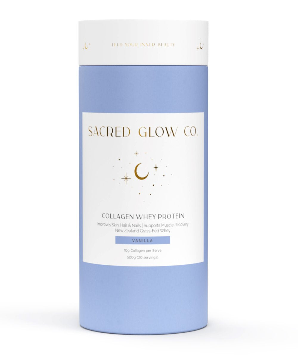 Sacred Glow Co. Collagen Whey Protein - Natural Vanilla Flavour