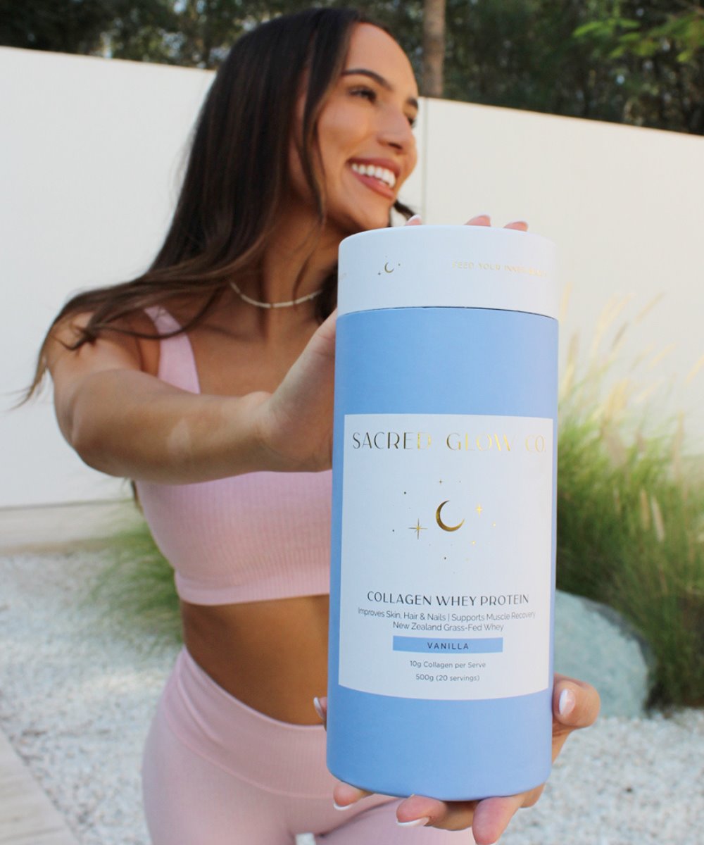 Sacred Glow Co. Collagen Whey Protein - Natural Vanilla Flavour