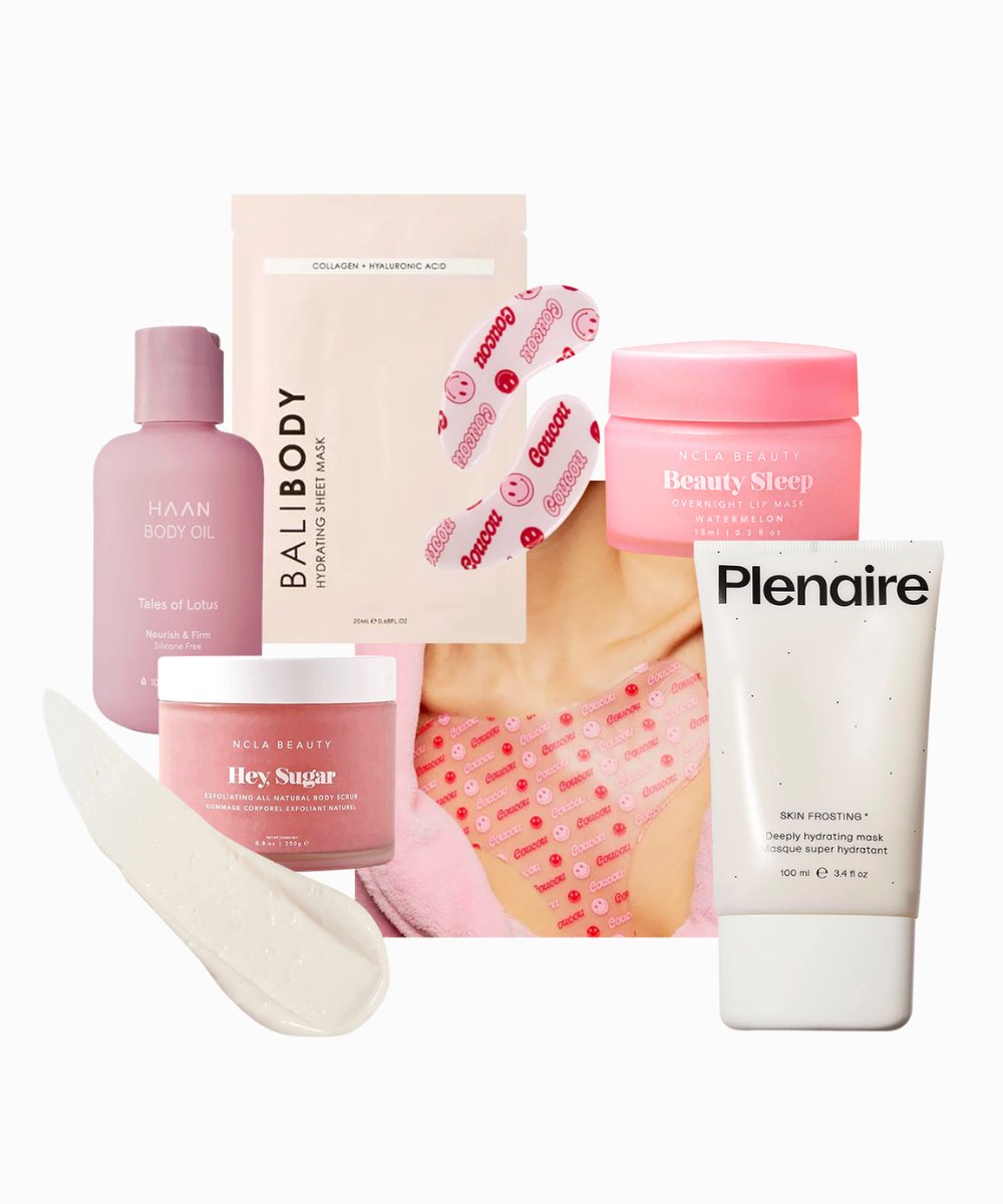 Sets and Collections The Pink Spa Shower Set