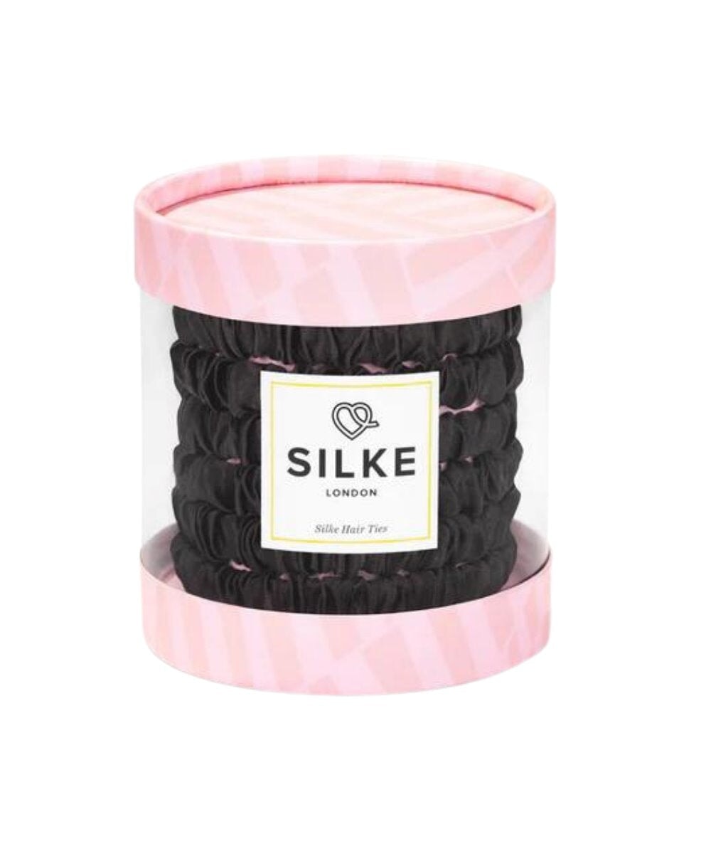 SILKE London Silk Hair Ties - Cleopatra (Black)