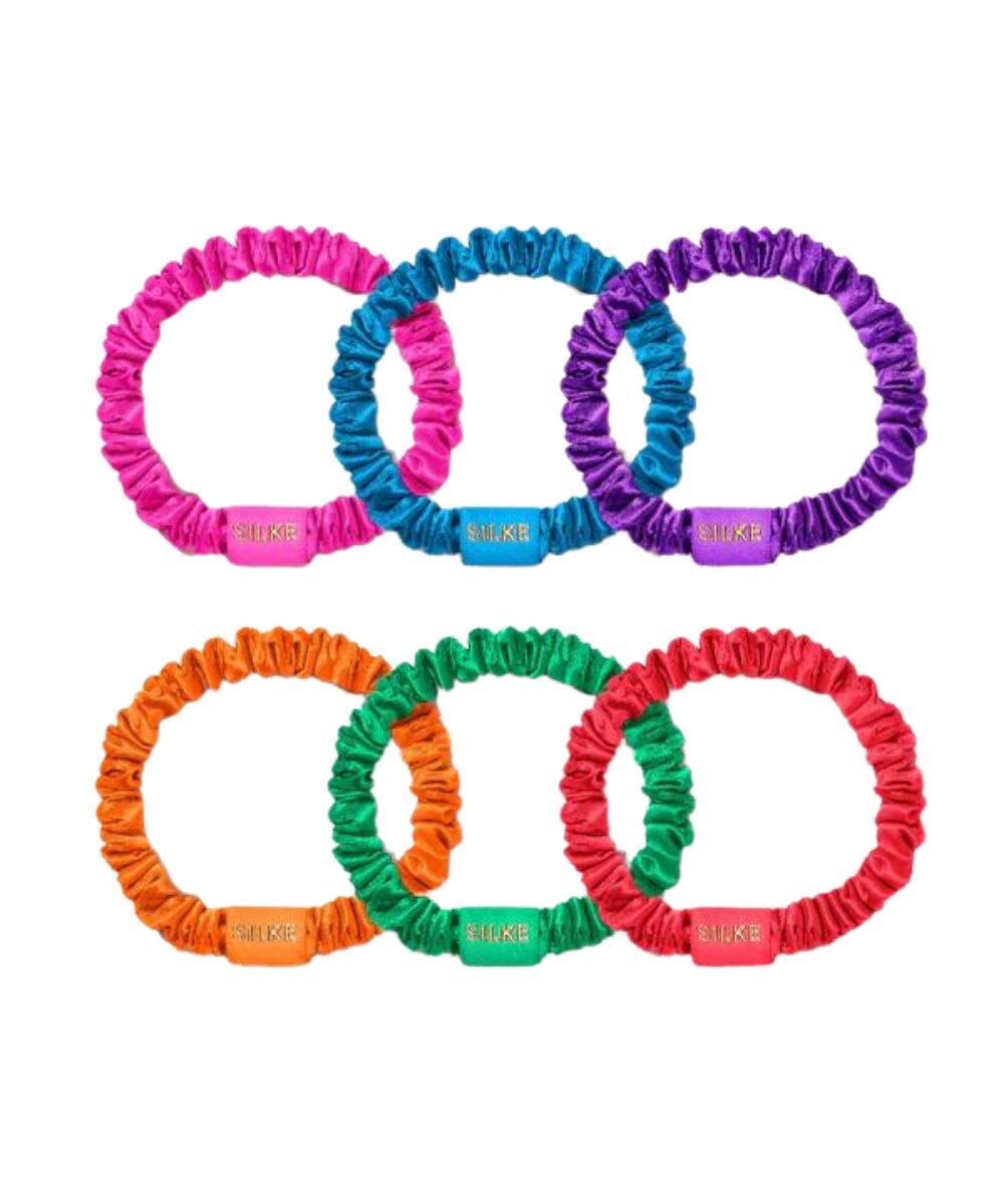 SILKE London Silk Hair Ties - Frida (Multi-coloured Jewel)