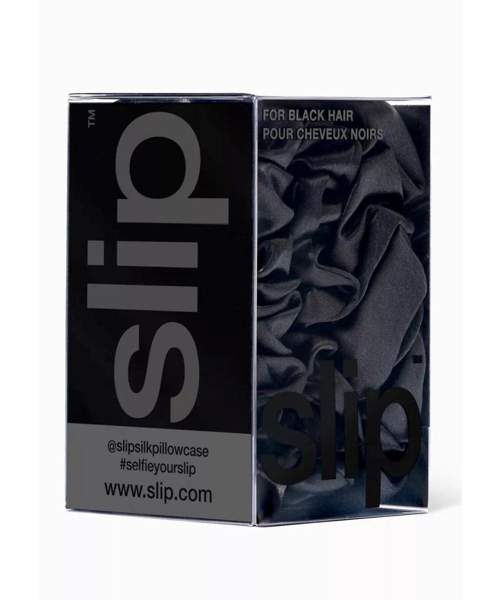 Slip Pure Silk Back To Basics Assorted Scrunchie Set Black