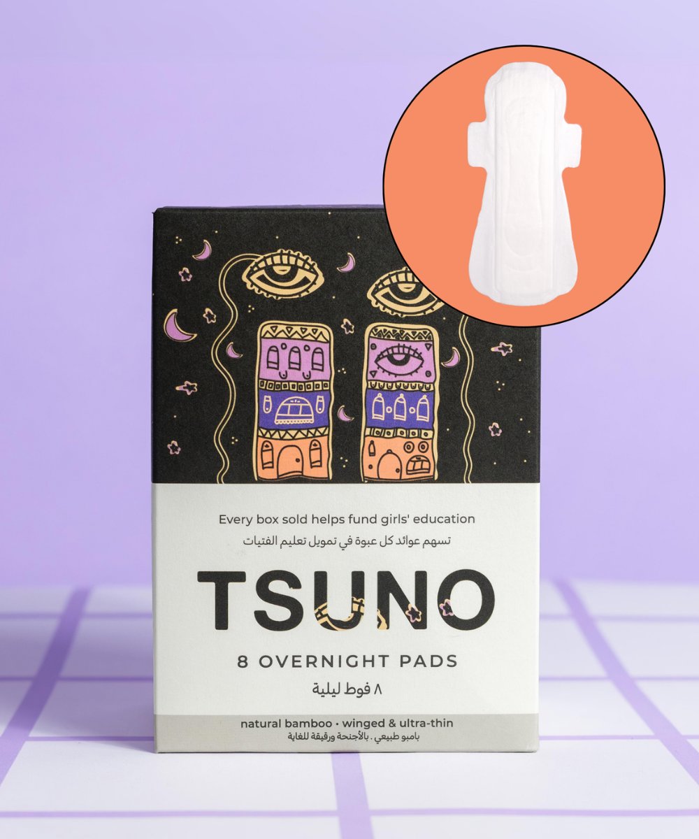 Tsuno Overnight Pads (Box of 8)