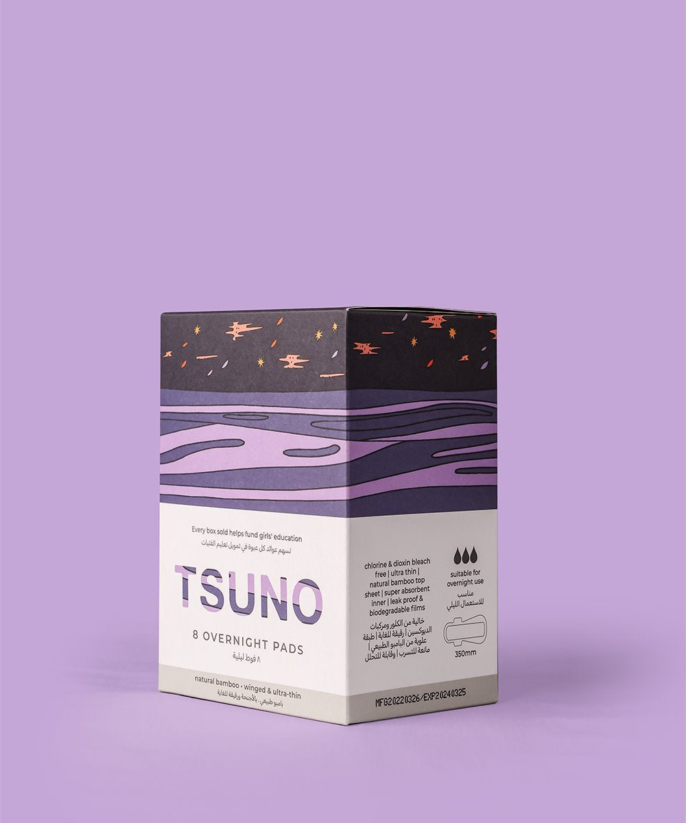 Tsuno Overnight Pads (Box of 8)