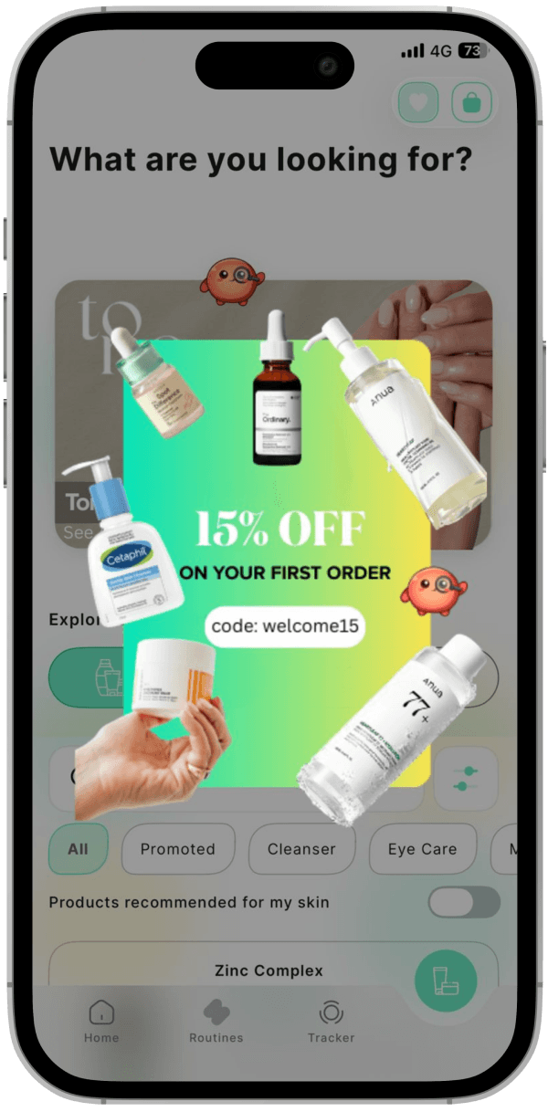 Smart Skincare App Interface