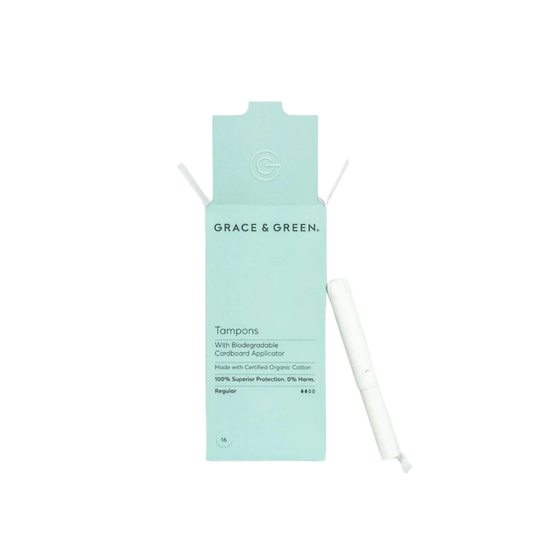 Organic Biodegradable Applicator Tampons - Regular
