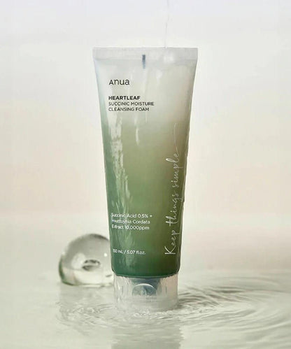Anua Heartleaf Succinic Moisture Cleansing Foam 
