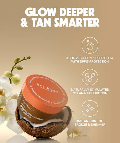Bali Body Shimmering Tanning Gel SPF15 