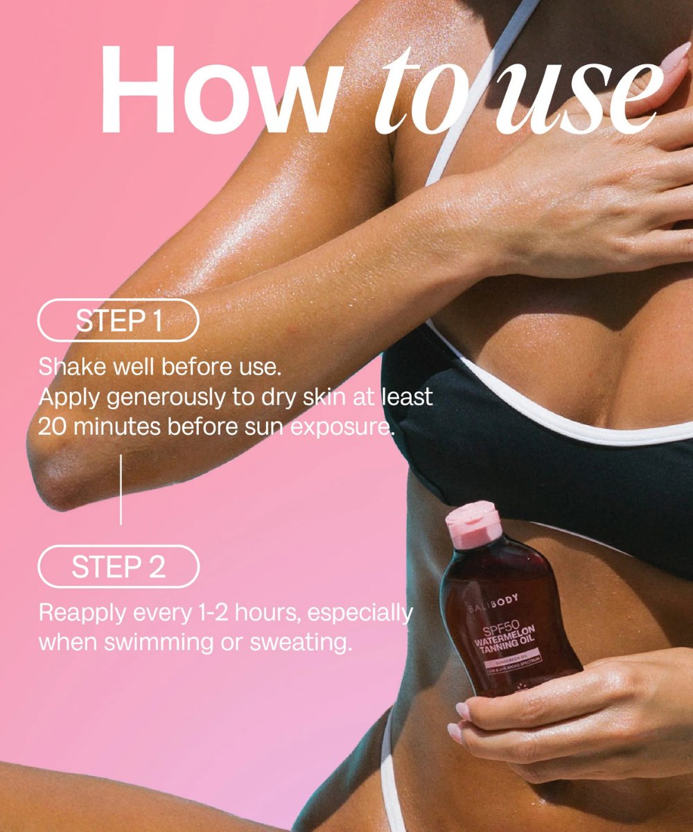 Bali Body Watermelon Tanning Oil SPF50 