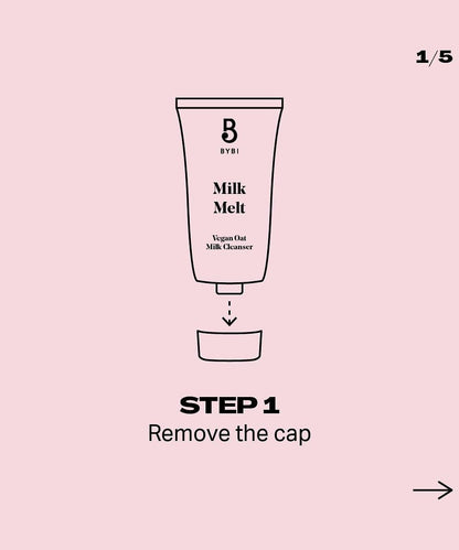 Bybi Milk Melt Vegan Oat Milk Cleanser 