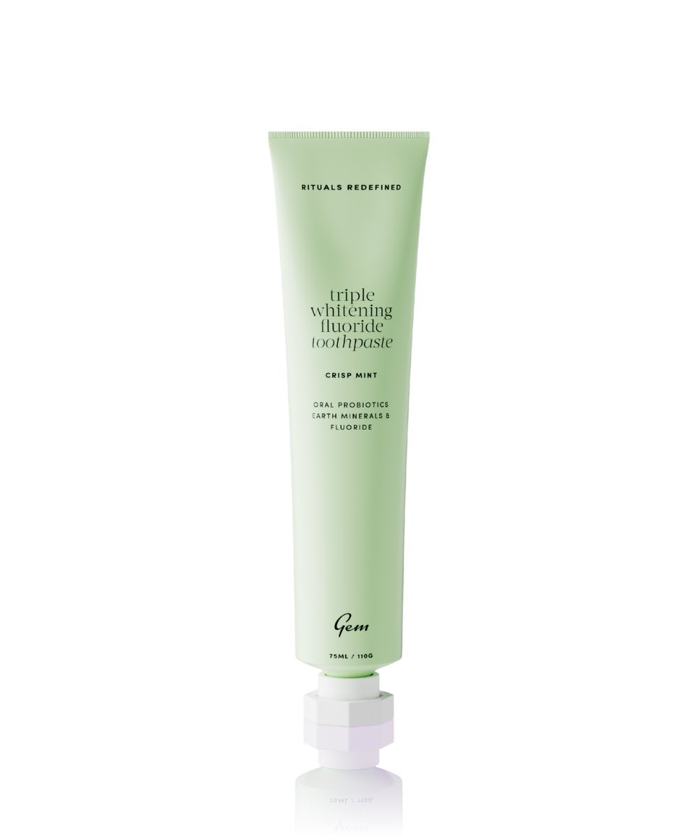 Gem Triple Whitening Toothpaste Fluoride Mint 