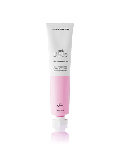 Gem Triple Whitening Toothpaste Pink Marshmallow 