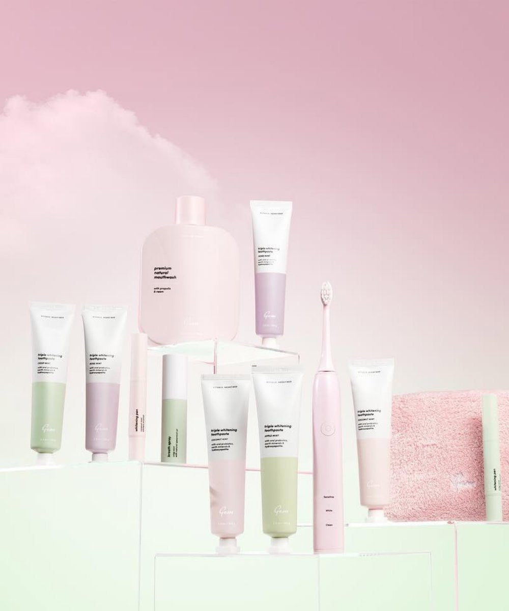 Gem Triple Whitening Toothpaste Pink Marshmallow 