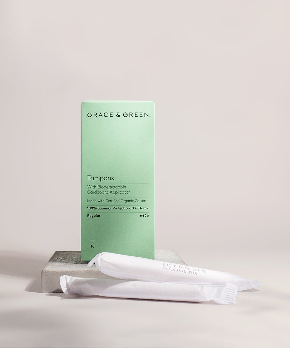 Grace & Green Organic Biodegradable Applicator Tampons - Regular 