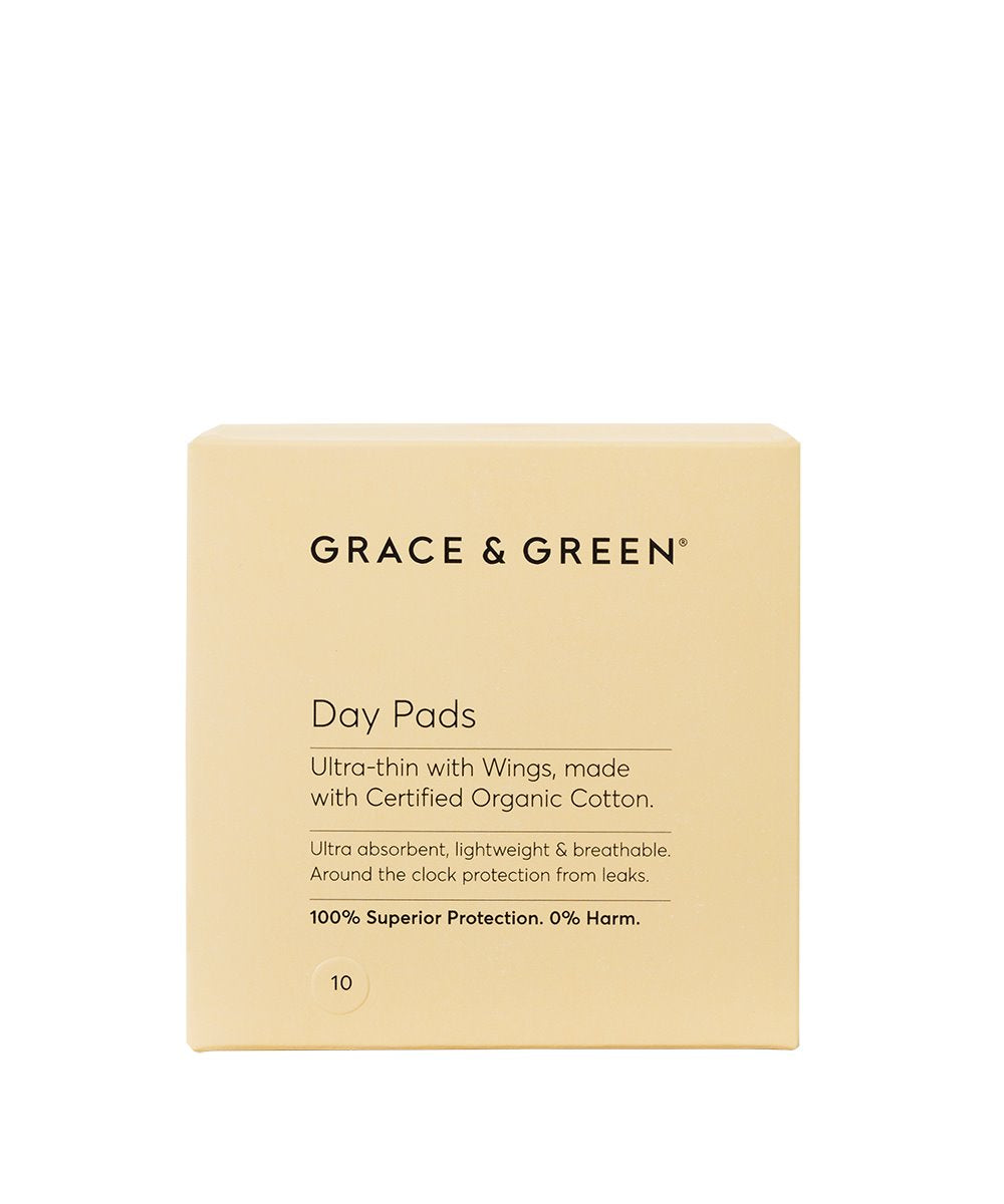 Grace & Green Organic Ultra-Thin Pads With Wings - Day 