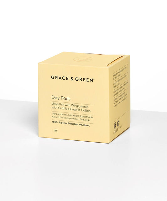 Grace & Green Organic Ultra-Thin Pads With Wings - Day 