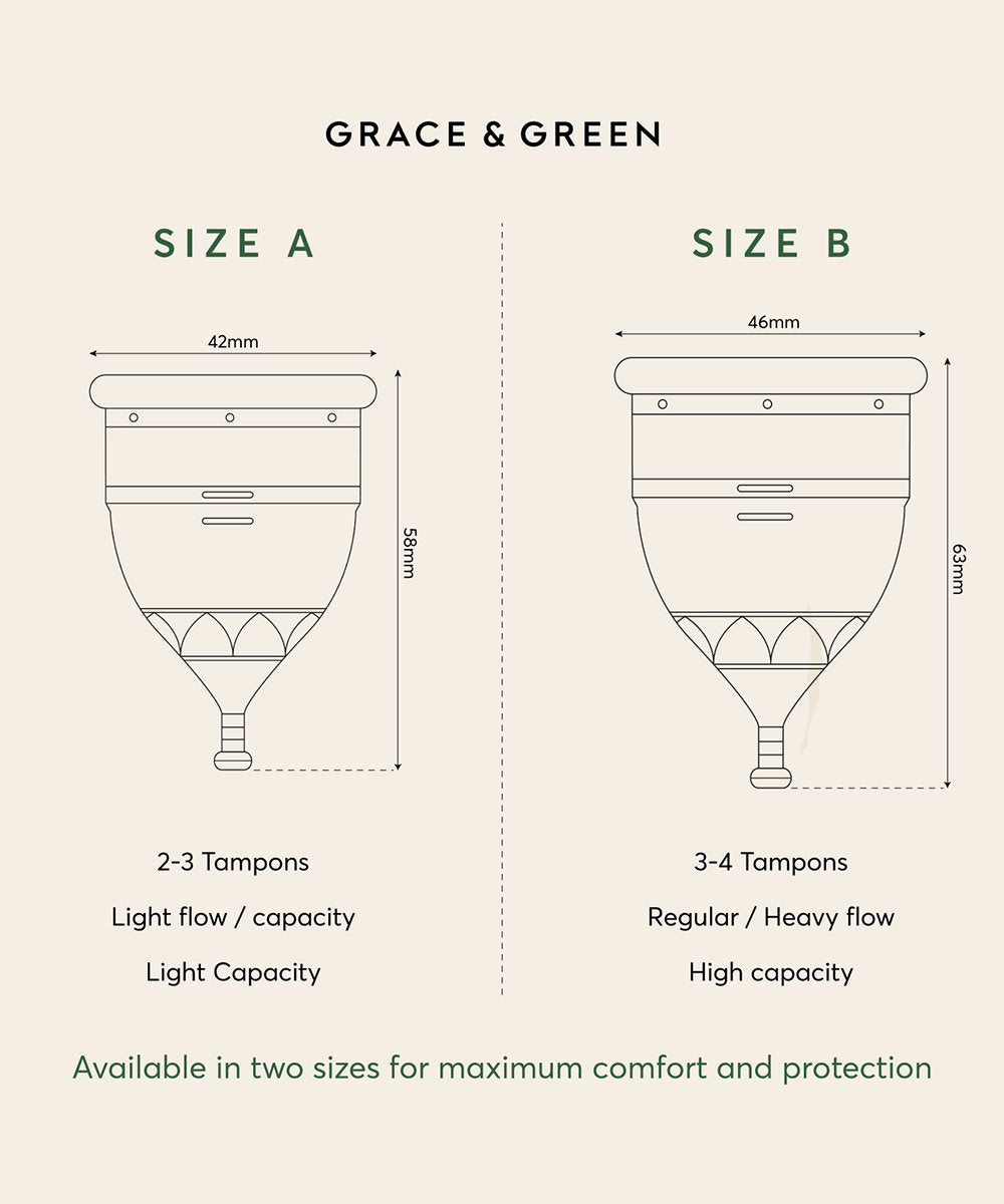 Grace & Green Period Cup Combination Set Size A+B 