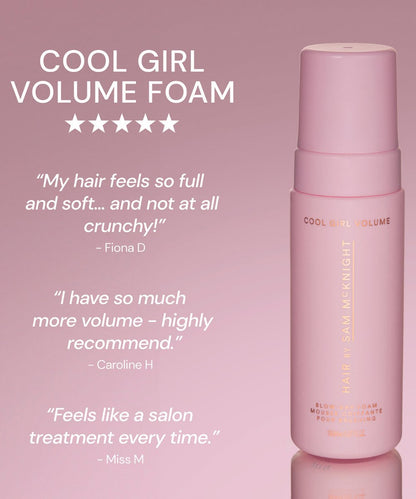 Hair by Sam McKnight Cool Girl Volume Blow Dry Foam 