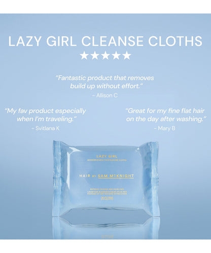 Hair by Sam McKnight Lazy Girl Biodegradable Hair Cleanse Cloths 