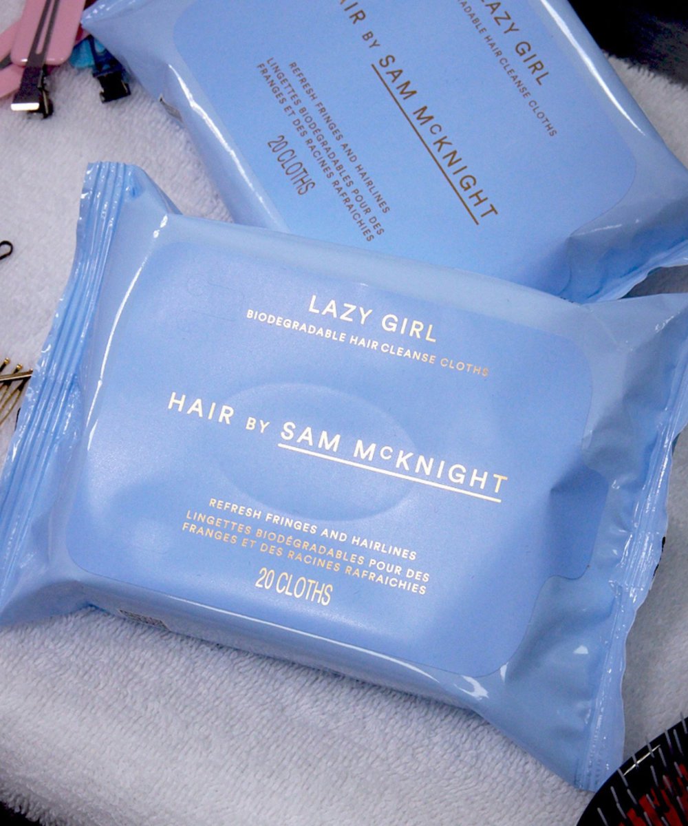 Hair by Sam McKnight Lazy Girl Biodegradable Hair Cleanse Cloths 