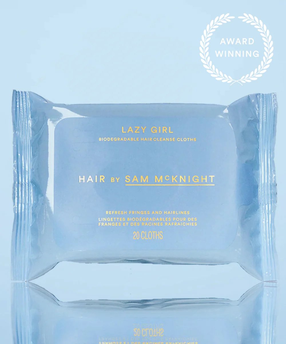 Hair by Sam McKnight Lazy Girl Biodegradable Hair Cleanse Cloths 