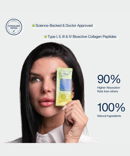 Health Nag Bioactive Collagen Jelly Sachets – Green Apple 