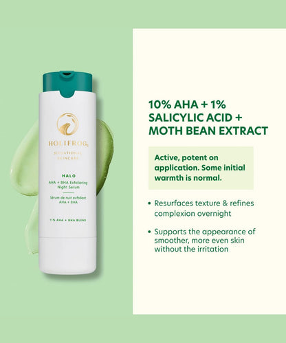 HoliFrog Halo AHA+BHA Evening Serum 