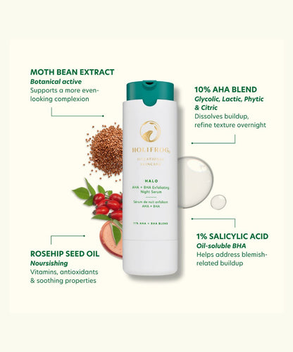 HoliFrog Halo AHA+BHA Evening Serum 