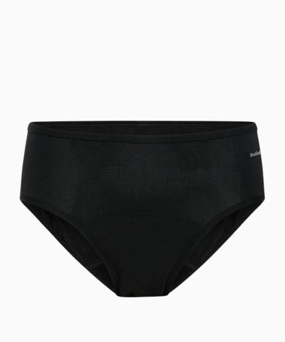 Modibodi Basic Mid-Rise Brief Moderate-Heavy, Black 