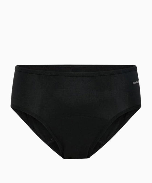 Modibodi Basic Mid-Rise Brief Moderate-Heavy, Black 