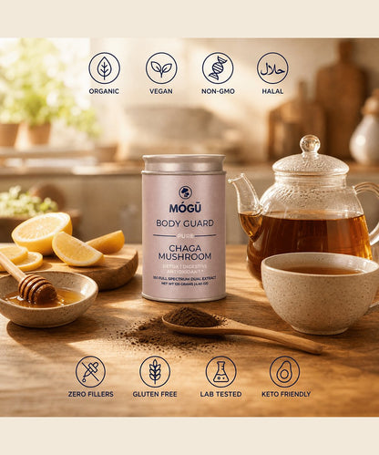 Mogu Mushrooms Body Guard Organic Chaga Mushroom 