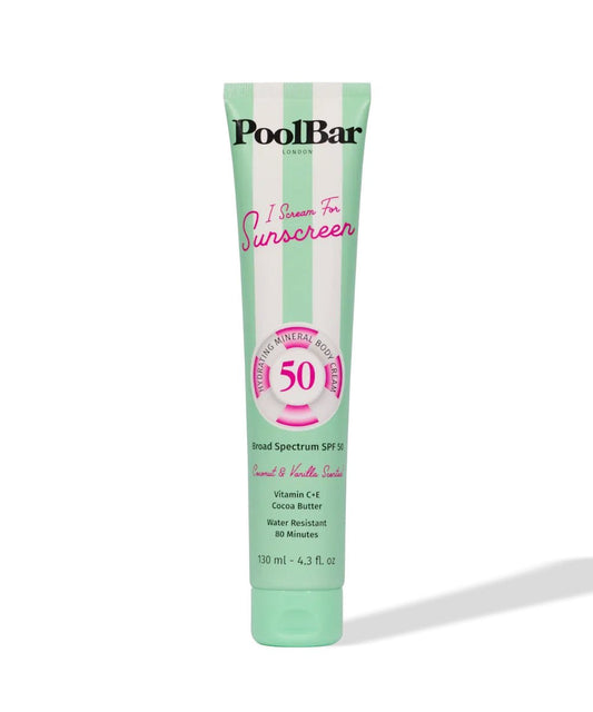 PoolBar London I Scream For Sunscreen - Mineral Body Broad Spectrum SPF 50 Sunscreen 